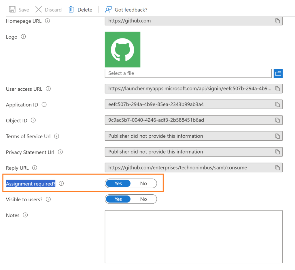 Config user assignment