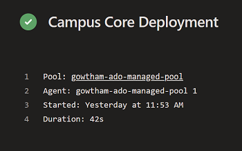 Deployment summary