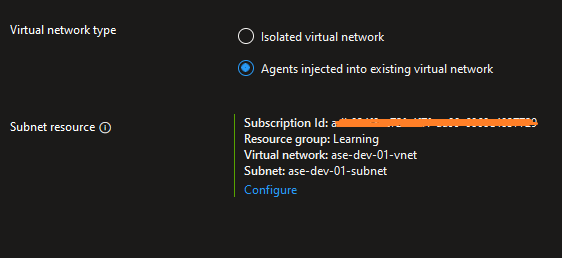 Virtual Network Integration