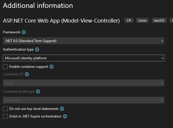 Configure MS Identity Platform Auth method