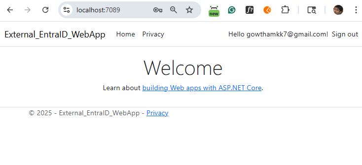 ASP.NET Core web application
