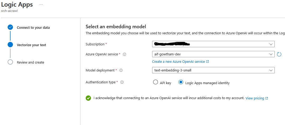 Azure AI Search Logic App AI Model