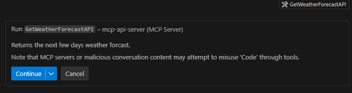 VS Code Copilot chat prompt