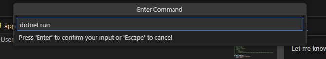 dotnet run