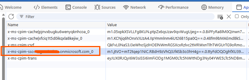 Azure AD B2C Session Cookie
